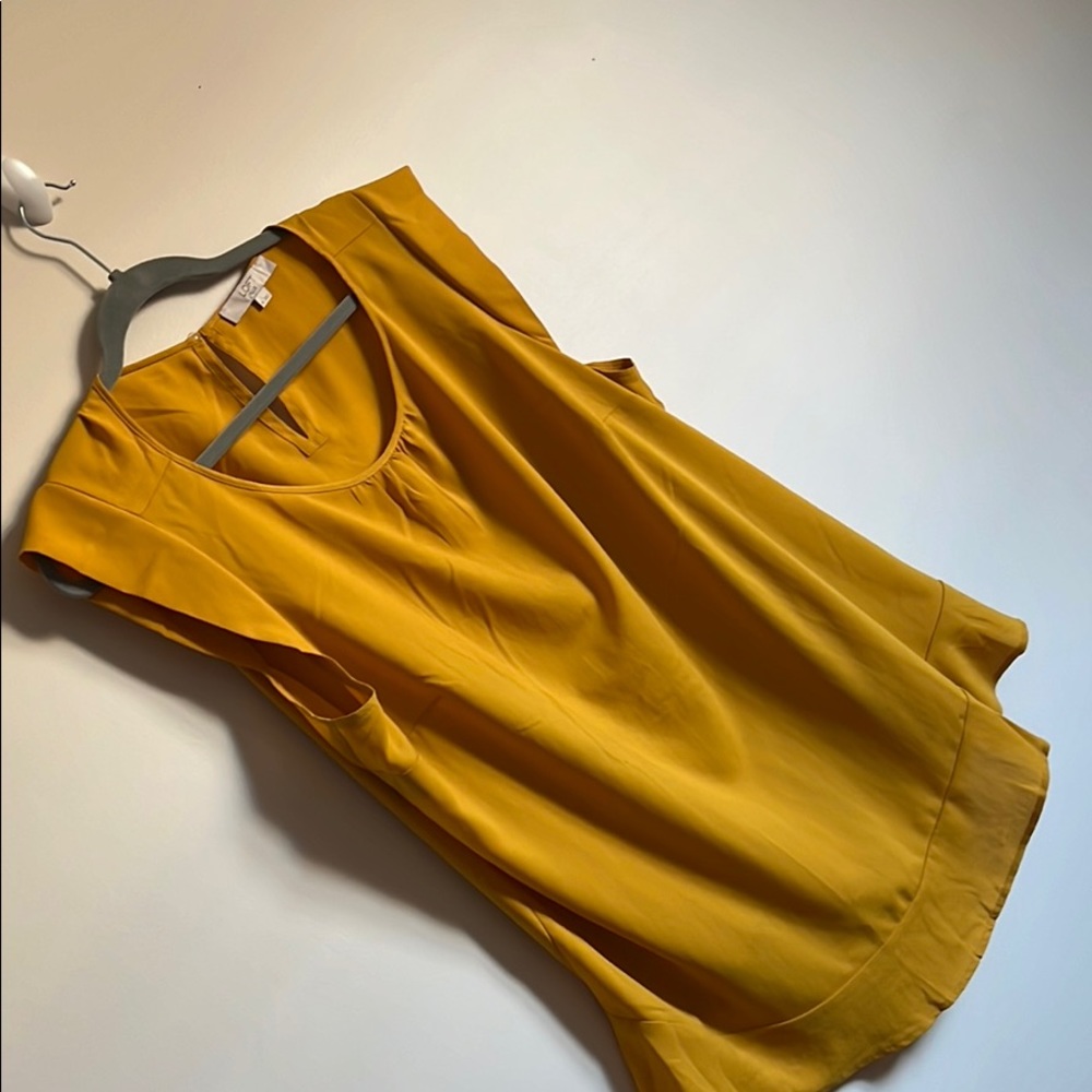 Golden yellow sleeveless top